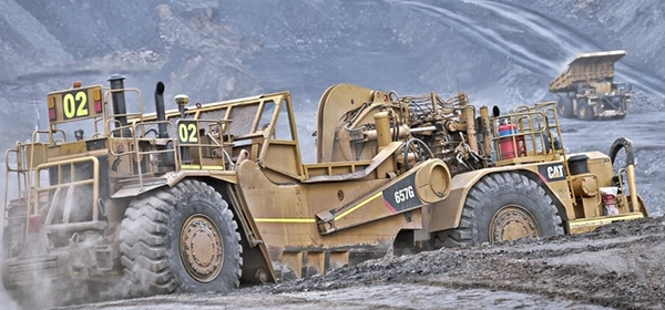 Trimble machine control on a mining excavator