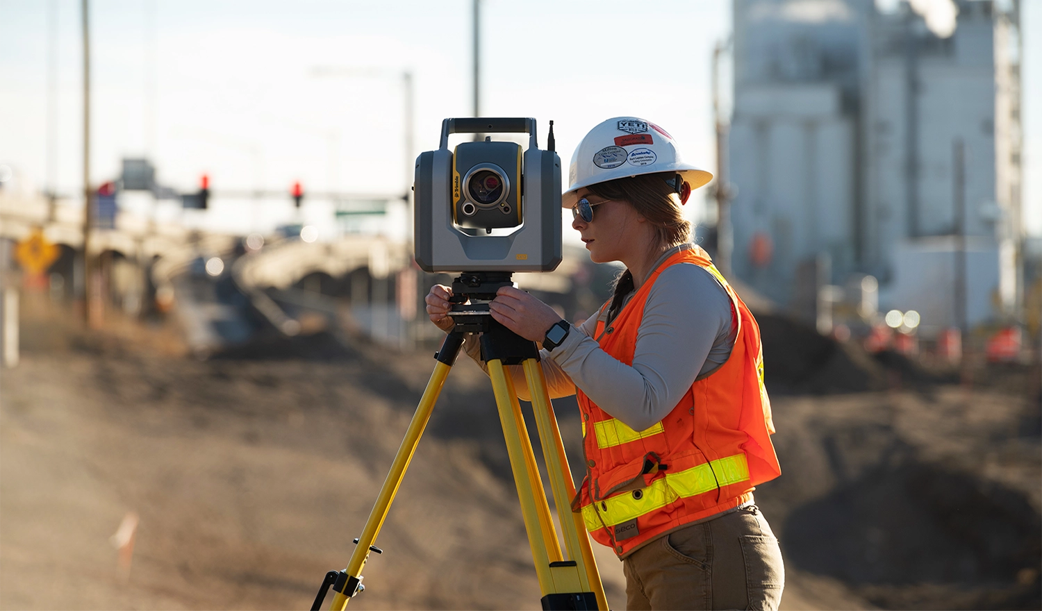 Trimble SX12 scanning total station in use &mdash; Trimble survey equipment Australia
