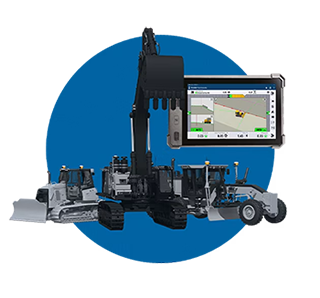 Earthworks grade control with Trimble machine control